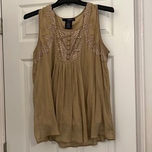 Sleeveless Top.  22W. Tan. Good used condition.